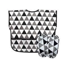 DEOHAEPI 北歐三角防水短袖藝術袍袖套04兒童, 灰色