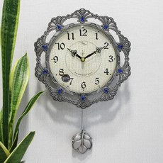 무소음 은행잎 고급 주물 추벽시계 HSC-566, 주석