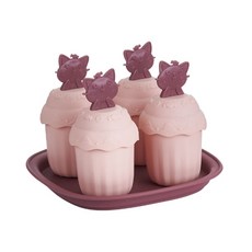 造型冰淇淋模具 4入, 粉色, 1入