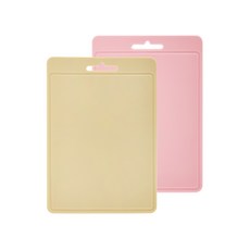 Reborn.J POM POM矽膠砧板 2入, 粉色+黃色