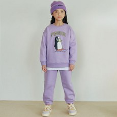 vavkids 青少年兒童款企鵝刷毛上下裝套組