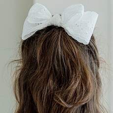 chenny bongbong 女童舒適蕾絲仙女蝴蝶結自動髮夾