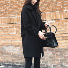 구디프 여성용 모던 하프 코트