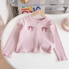 Arbe 百褶蝴蝶結開襟衫