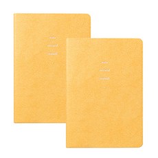 by.fulldesign Think Box Slim Small 2022日記本 月間 2入, 06奶油黃