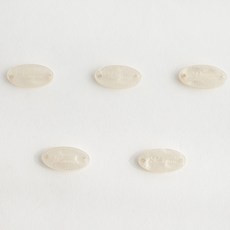 yarna 타원형 자개 라벨, B타입, 5개 B타입, 5개