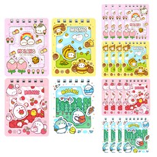 MOLANG Popcorn Fancy i 3D 筆記本 4 x 5p 套組, 1套, 混色