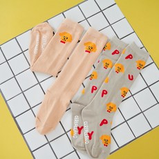 Cerealland 兒童及膝襪 快樂我們家 小狗 2件組