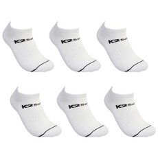 K2 Safety 運動跑步低筒中筒襪組, 白色