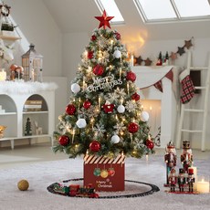 auting 紅聖誕樹含配件+火車組, 混色