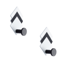 더벨라 북유럽풍 강력 접착 메탈 후크걸이, D형, 2개