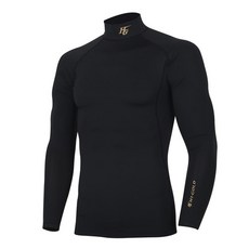 HI-GOLD 男用棒球半高領長袖內搭衣