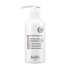 Baro一步潔面乳, 200ml, 1入