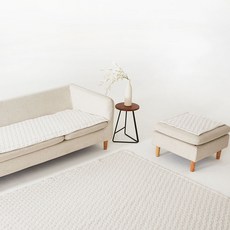 라뽐므 코듀로이 볼륨 4인 소파패드 + 방석세트