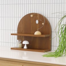 Treestore Revidim 圓形廚房層架, 橡木色, 2層