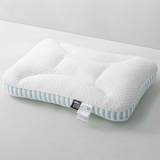 Mongsleep 乳膠低款頸椎枕, 1個, 白藍色