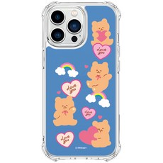 트라이코지 러브 베어 패턴 방탄 휴대폰 케이스