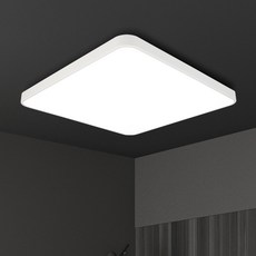 멜리빙 플리커프리 LED 라이트 시스템 60W AC 미러 방등, 화이트 + 주광색