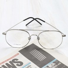 BEIMA 雙樑方框飛行員β鈦眼鏡 Line 11 + 抗藍光鏡片組