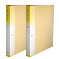 Wiz Office PP 彩色索引資料夾 A4 4060, 黃色, 2個