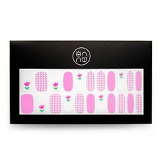 onnu 美甲鬱金香粉色布丁凝膠美甲貼, 混合色, 1個