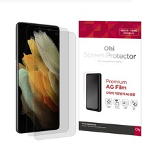 Ohi防指紋磨砂液晶保護膜2張, 1入