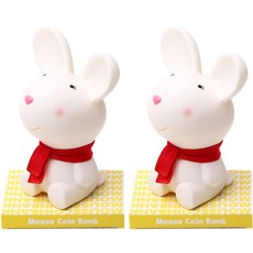 포포팬시 쥐돌이 저금통, 화이트, 2개