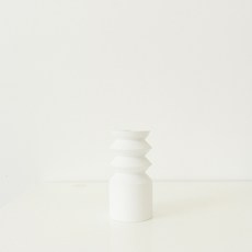 메리길드 나무 캔들홀더 11cm, 화이트
