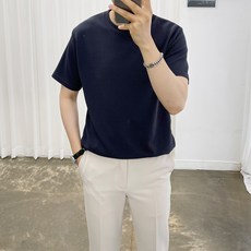 아도르클래식 남성용 디펜스 R라운드 노스 반팔 티셔츠