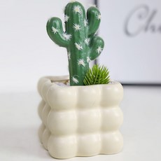 소유공간 버블볼 인조 녹색 식물 화분 세트 S261-0191FR, TYPE 2, 1세트