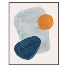 抽象插畫圖案室內裝飾畫框 IDP-066, 時尚黑