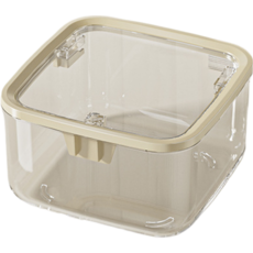 Himroom 實用膠囊洗衣球收納盒 附蓋 小號 15 x 15 x 8.5 cm, 1個, 透明