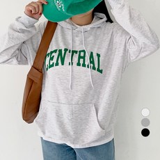 102102 여성용 빅사이즈 센트럴 오버핏 후드 맨투맨