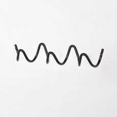 JJOISO 波浪壁掛式衣架 掛衣架 3層, 黑色, 1個