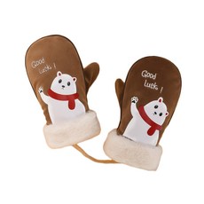 兒童冬季連指絨面革手套 ST-72