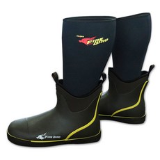 FIRE BIRD Caps 保暖棉襪 M + 氯丁橡膠船用防滑半靴 MK2 套組, 黑色的, 270