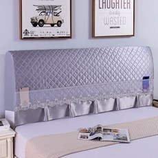 빈테리어 글로시 레이스 침대 헤드 커버, TYPE 03, 1개