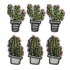 亮片仙人掌 Wapen 2*3p 套組 WF1071, 混色, 1套