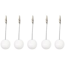 Leobins備忘錄架名片夾收據價格標籤紙不鏽鋼支架高爾夫球 5入, 單一顏色