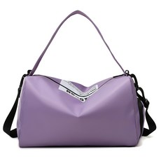 All High 肩背帶 運動 健身房 旅行 收納包, 06 淺紫色