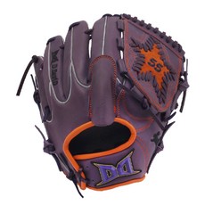 D.DAVID 投手手套 右投用 PR JM(PP/HO)24, PURPLE + H ORANGE, 1個