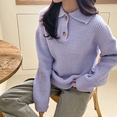 보리맘 골지 카라 여성 니트티 빅사이즈 임부복 M170