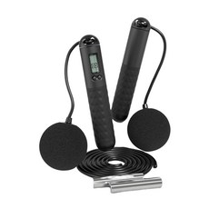 好拾選物 健身智能計數跳繩/電子跳繩/無繩跳繩兩用款-深邃黑,1入