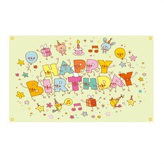 派對Peito生日快樂掛布, S09