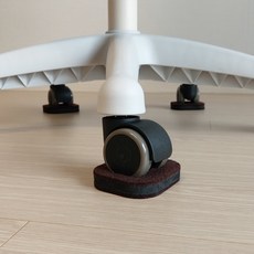 라클라스 의자바퀴 밀림방지패드, 브라운, 1개