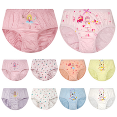 DING DONG DANG KIDS 女童無螢光純棉三角內褲10件組 DKGP4531