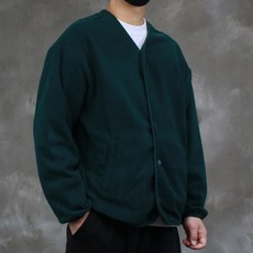 콘피아르 남성용 오버핏 베이직 후리스 가디건 TC0309