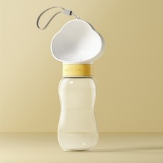 REDPUPPY 寵物Sky便攜式水瓶 600ml, 白色, 1個