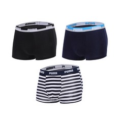 PUMA 男童純棉四角內褲 3入