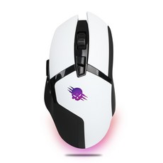 MONSTAR GEAR 遊戲有線鼠標 GROZA G5, 格羅薩 G5, 白色的